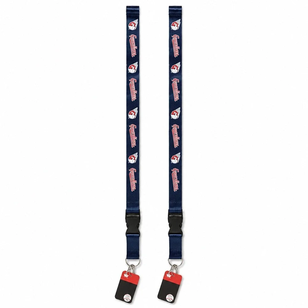 Cleveland Guardians MLB Lanyards 2-Pack NEW sportswear office card holder badge